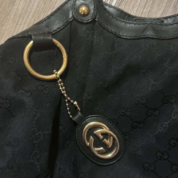 Authentic rare vintage canvas monogram Gucci bag - Picture 3 of 6